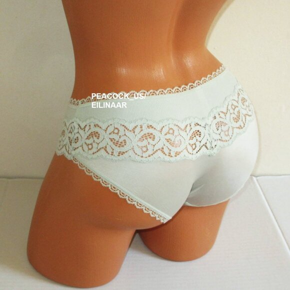 VICTORIA SECRET Body by Victoria Bikini Panty Size XL Silky Lace Mint Rare NWT - Picture 7 of 8